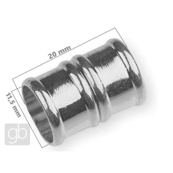 Magnetick zapnn 20x14mm (otvor 11,5 mm) Stbrn