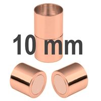 Magnetické zapínání ZLATORŮŽOVÉ Chirurgická ocel 10 mm