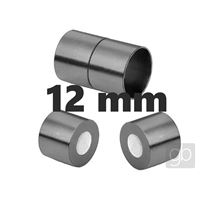 Magnetické zapínání Chirurgická ocel Hematit 12 mm