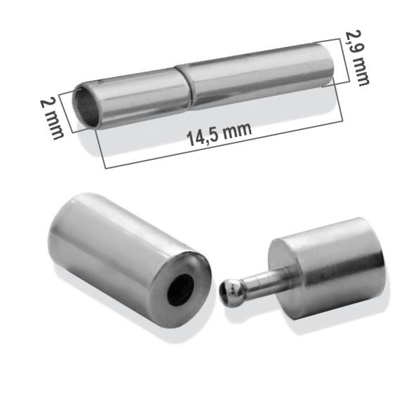 Magnetick zapnn Platina 14,5 x 2,9 mm