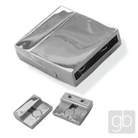 Magnetické zapínání 24 x 20 x 6 mm Platina