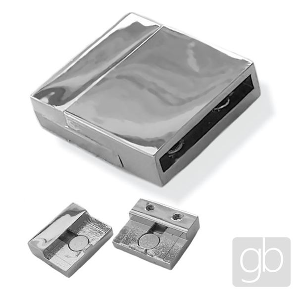 Magnetick zapnn 24 x 20 x 6 mm Platina