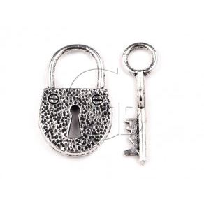 Americk� zap�n�n� Z�mek 18 x 31 mm Starost��bro K919