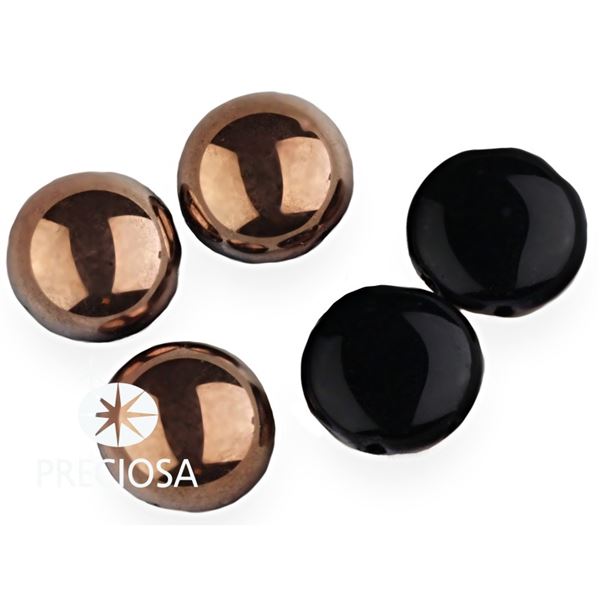 PRECIOSA Candy korlky 12 mm 5 ks ern-bronz (23980-27101) CAN12007