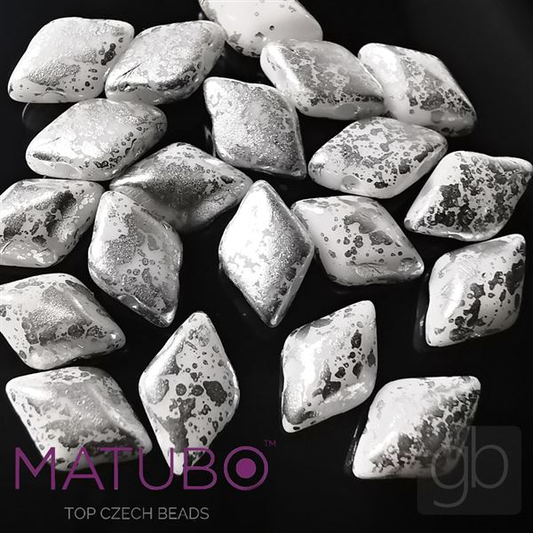 GEMDUO Matubo 8 x 5 mm Bl+ Stbrn 03000-15481