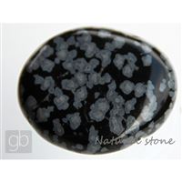 Obsidian oblákový - placka (38,9x35,7x11,5 mm) 