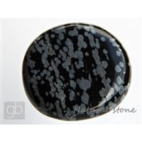 Obsidian oblákový - placka (37,7x37,3x11,2 mm) 
