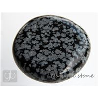Obsidian oblákový - placka (38x37,7x11,5mm)  
