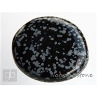 Obsidian oblákový - placka (40,5x38,5x10,7 mm)   