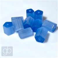 Mačkané perle Váleček MIX Modrá 7-8,6 x 10 mm