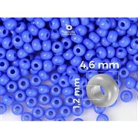 Preciosa korálky rokajl 5/0 4,6 mm Modrá (33040) 20 g