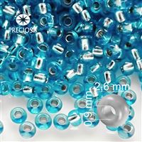 Preciosa rokajl 9/0 2,6 mm Modrá 08265 20 g