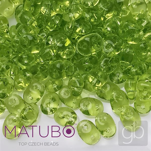 SUPERDUO MATUBO 50230-00000 Zelen Olivine 10 g (cca 125 ks)